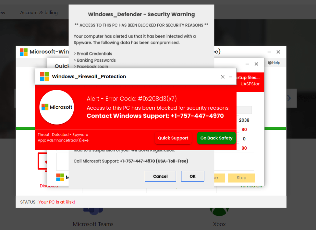 Tryhackme - Tech_Supp0rt: 1 Scam popups