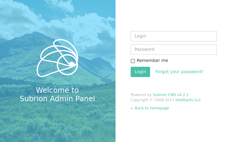 Tryhackme - Tech_Supp0rt: 1 Subrion Admin Panel