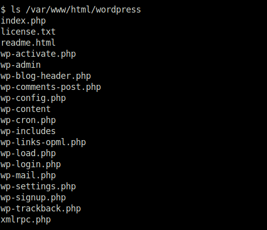 Tryhackme - Tech_Supp0rt: 1 ls /var/www/html/wordpress