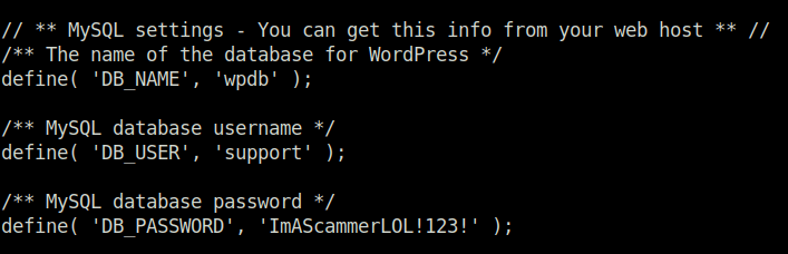 Tryhackme - Tech_Supp0rt: 1 MYSQL creds