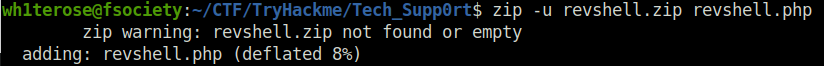 Tryhackme - Tech_Supp0rt: 1 zip the payload