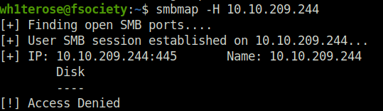 Tryhackme - Blueprint smbmap access denied