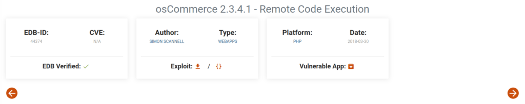 Tryhackme - Blueprint oscommerce 2.3.4.1 - Remote Code Execution
