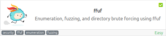 Tryhackme - ffuf Tryhackme - ffuf