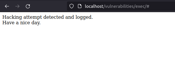 DVWA - Command Injection (Low/Med/High) PHPIDS flagged