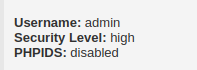 DVWA - Command Injection (Low/Med/High) PHPIDS disabled