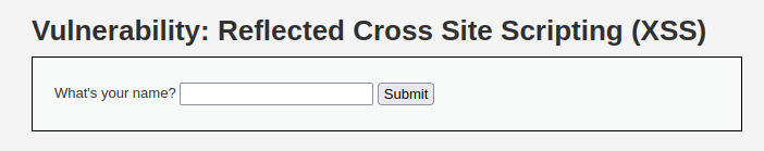 DVWA - Reflected Cross Site Scripting (Low/Med/High) Vulnerability: Reflected XSS