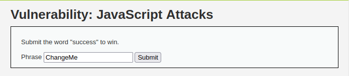 DVWA - JavaScript Attacks (Low/Med/High) Javascript Attacks