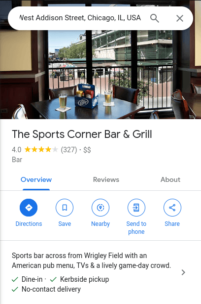 Sports Corner Bar & Grill