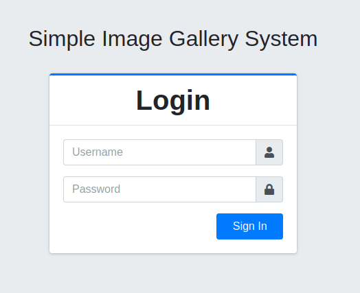 Tryhackme - Gallery Simple Image Gallery System