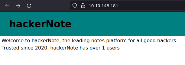 Tryhackme - hackerNote hackerNote