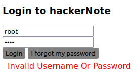 Tryhackme - hackerNote Login to hackerNote
