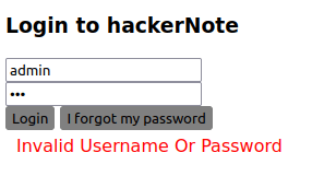 Tryhackme - hackerNote Login to hackerNote