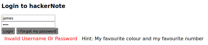 Tryhackme - hackerNote Password hint