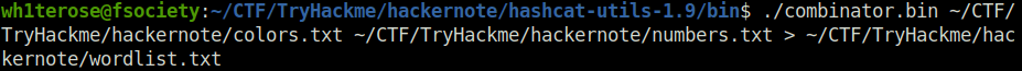 Tryhackme - hackerNote combinator.bin