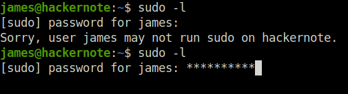 Tryhackme - hackerNote sudo -l