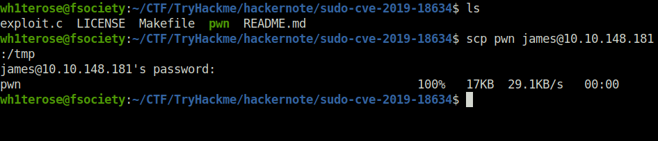 Tryhackme - hackerNote transfer the exploit