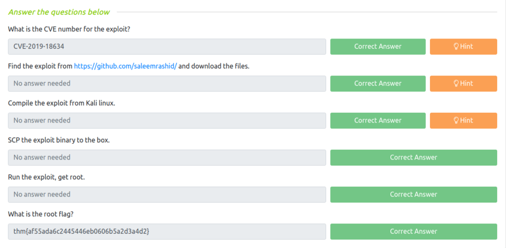 Tryhackme - hackerNote Task 5 - Escalate
