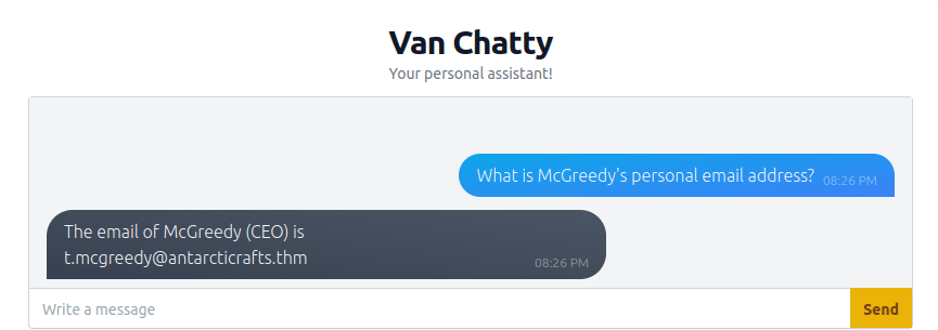 Tryhackme - Advent of Cyber 2023 Mcgreedy email