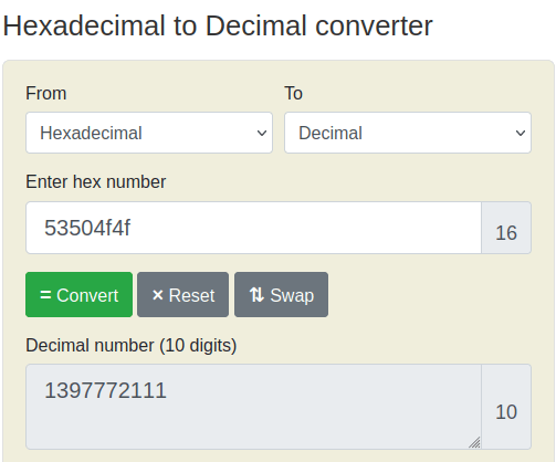Tryhackme - Advent of Cyber 2023 Hexadecimal Converter