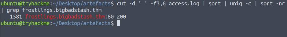 Tryhackme - Advent of Cyber 2023 grep frostlings.bigbadstash.thm