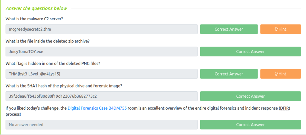 Task 14 - [Day 8: Disk Forensics] Have a Holly, Jolly Byte!
