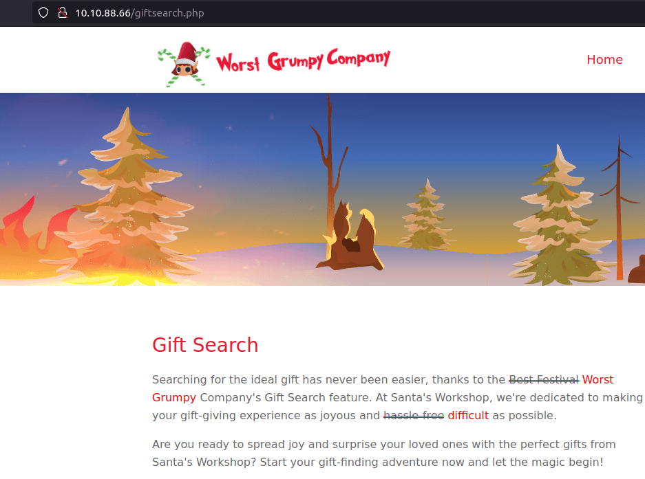 Tryhackme - Advent of Cyber 2023 Gift Search