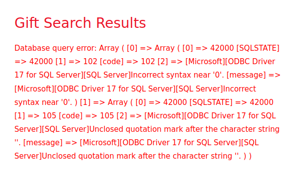 Tryhackme - Advent of Cyber 2023 Gift Search Results