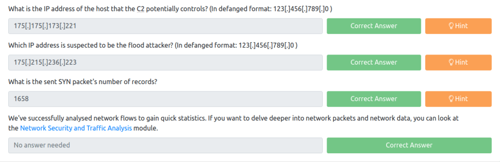 Task 23 - [Day 17: Traffic Analysis] I Tawt I Taw A C2 Tat!