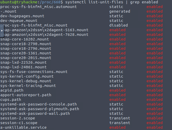 Tryhackme - Advent of Cyber 2023 systemctl list-unit-files