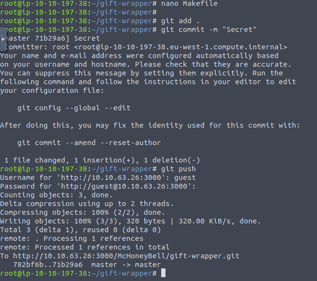 Tryhackme - Advent of Cyber 2023 nano Makerfile