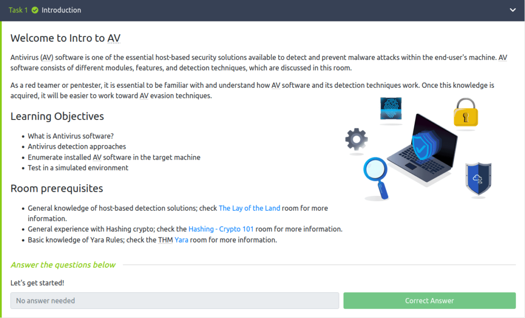 Tryhackme - Introduction to Antivirus Task 1 - Introduction