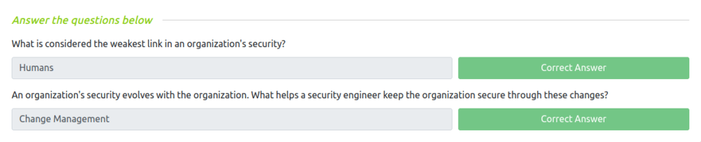 Tryhackme - Security Engineer Intro Task 4 - Continuous Improvement