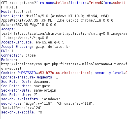bWAPP - Cross Site Scripting Reflected (GET) Burpsuite intercept