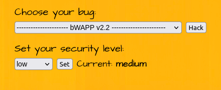 bWAPP - Cross Site Scripting Reflected (POST) Security level Medium