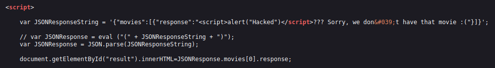 bWAPP - Cross Site Scripting Reflected (JSON) Page source code