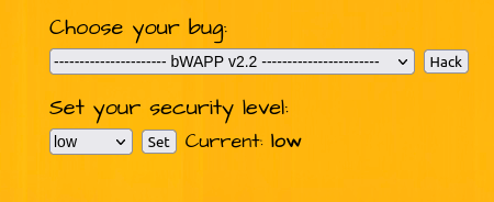 bWAPP - Cross Site Scripting Reflected (Custom Headers) Security level Low