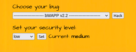 bWAPP - Cross Site Scripting Reflected (Custom Headers) Security level Medium