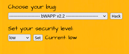 bWAPP - Cross Site Scripting Reflected (User-Agent) Security level Low