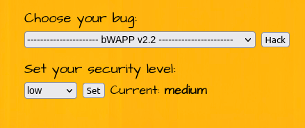 bWAPP - Cross Site Scripting Reflected (User-Agent) Security level medium