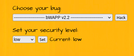 bWAPP - Cross Site Scripting Stored (User-Agent) Security level Low