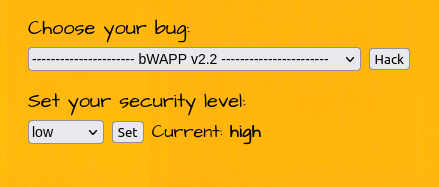 bWAPP - Cross Site Scripting Stored (User-Agent) Security level High