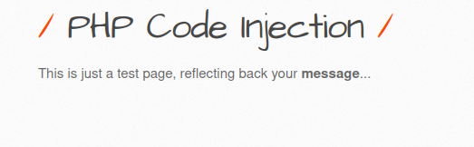 bWAPP - PHP Code Injection PHP Code Injection