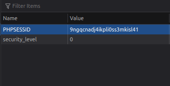 bWAPP - Session Management (Cookies-HTTP Only) cookie value