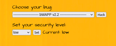 bWAPP - Session Management (Cookies-Secure) Security level Low