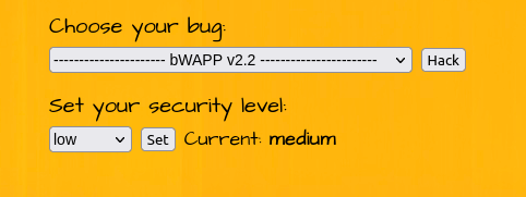bWAPP - Session Management (Strong Sessions) Security level medium